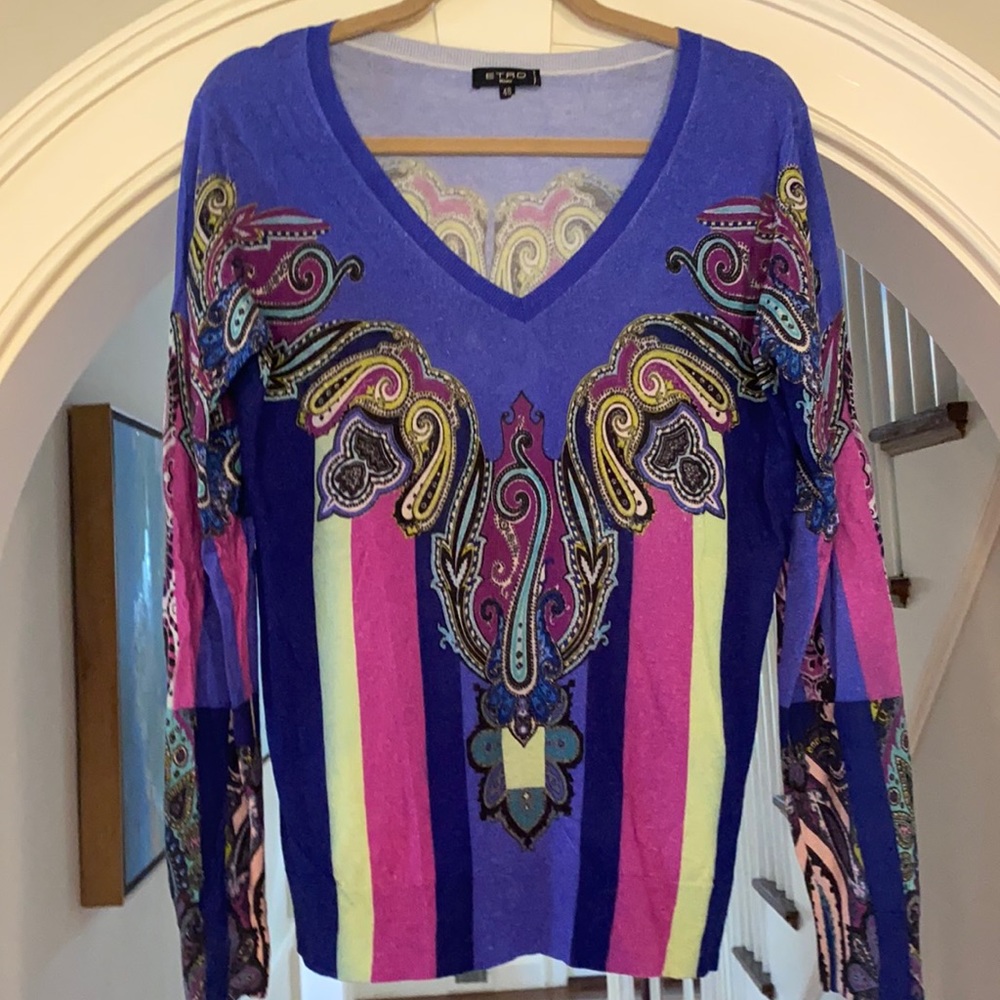 Etro Wool V-neck sweater